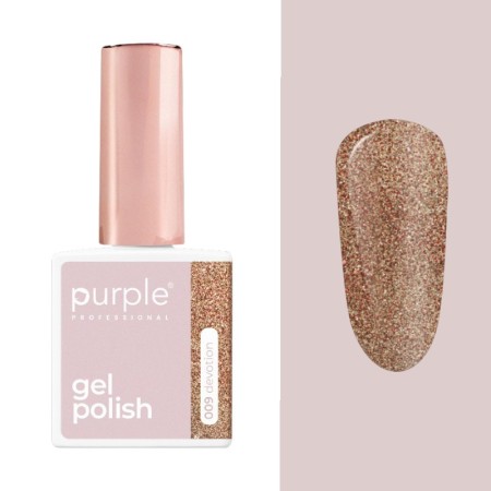 Esmalte em gel P.009 Devotion Glitter -Esmalte semipermanente -Purple Professional 2