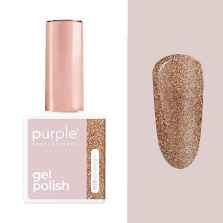 Purple Professional Esmalte Gel P.009 Devotion Glitter -Esmaltes semipermanentes -Purple Professional