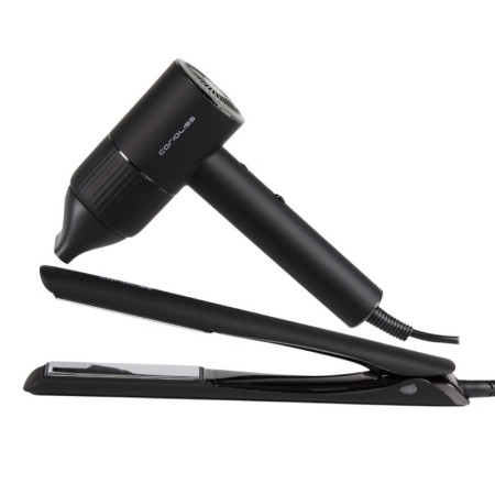 Corioliss Kit C5 Straightener + Apolo Black Chrome Soft Brush -Hair Straighteners, Tweezers and Curlers -Corioliss