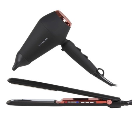 Kit Corioliss Plancha C3 + Secador Kompactissimo Black Copper Soft -Secadores de pelo -Corioliss