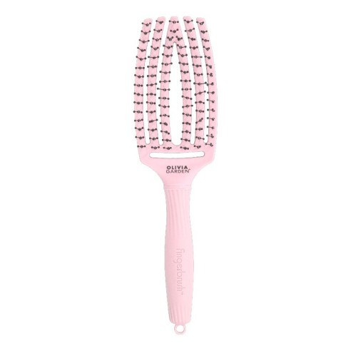 Fingerbrush Olivia Garden à double épingle rose pastel -Brosses -Olivia Garden