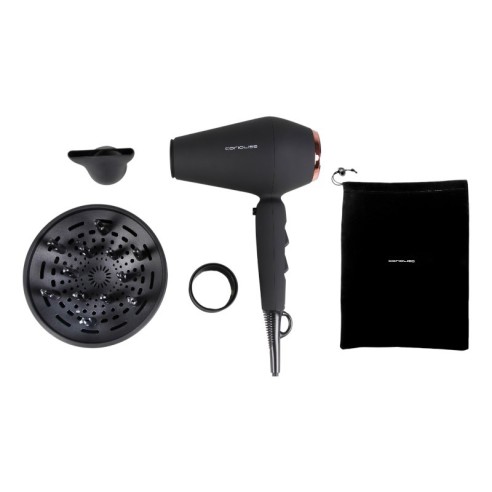 Kit Ferro de Passar Corioliss C3 + Secador Suave Kompactissimo Preto Cobre -Secadores de cabelo -Corioliss