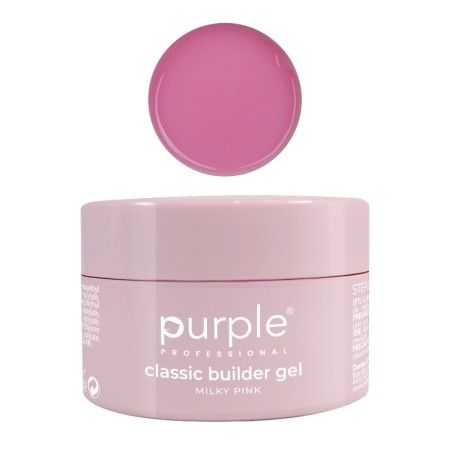 Gel costruttore classico Purple Professional Milky Pink 50 g -Ricostruzione e Allungamento Unghie -Purple Professional 2