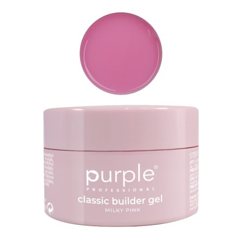 Gel de construction Purple Professional Milky Pink 50 g -Construction et extension des ongles -Purple Professional