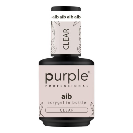 AIB Acrygel in bottle Clear 15ml -Gel e acrílico -Purple Professional