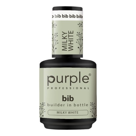 Gel protecteur Purple Professional pour biberons, flacon Milky White , 15 ml -Construction et extension des ongles -Purple Pr...
