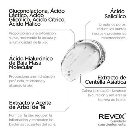 Revox Zitcare Gel de Limpeza Facial AHA BHA PHA 150 ml -Limpadores e tonificantes -Revox B77 2