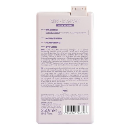 Shampooing Hairmate Pure Volume 250 ml -Shampooings -Hairmate