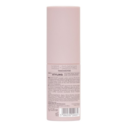 Hairmate Coco Dust Volumizing Powder 7g -Dry shampoo -Hairmate