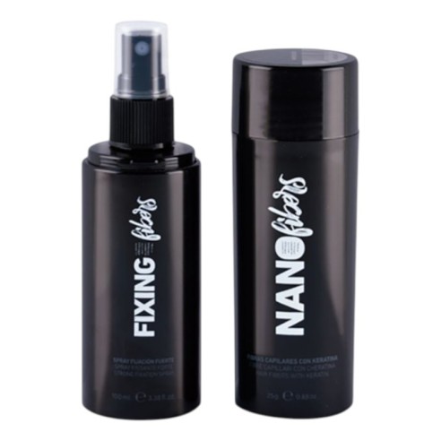 Fibres capillaires brun foncé + Fixateur Nano Fibres -Fibres capillaires -Bifull