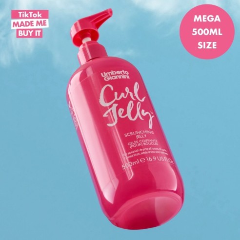 Curl Jelly Scrunching Jelly 500 ml – Gel per definire i ricci -Cere, Pomate e Gomme -Umberto Giannini