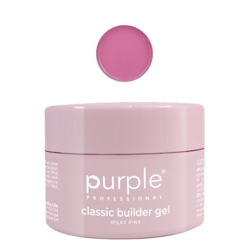 Gel costruttore classico Purple Professional Milky Pink 15 g -Gel e acrilico -Purple Professional