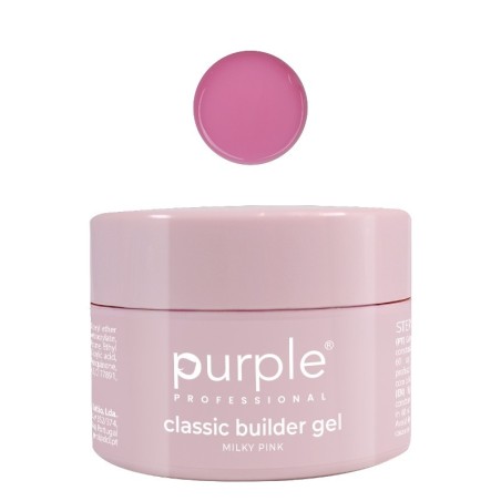 Gel costruttore classico Purple Professional Milky Pink 15 g -Gel e acrilico -Purple Professional