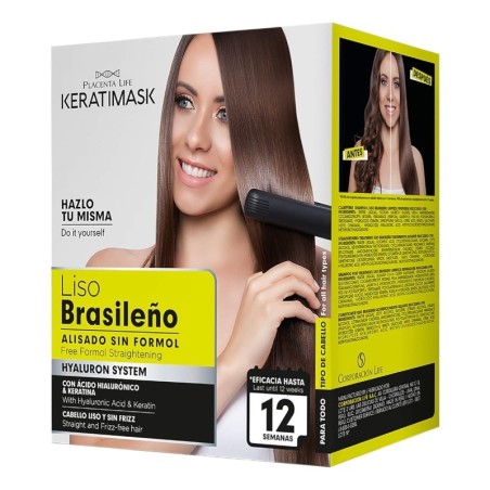 Kit de alisamento brasileiro sem formaldeído e máscara de queratina -Permanente e endireitado -