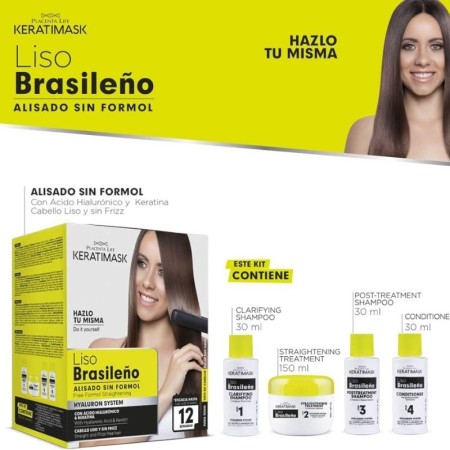 Kit de lissage brésilien sans formaldéhyde, masque à la kératine -Permanentes et lissage - 2