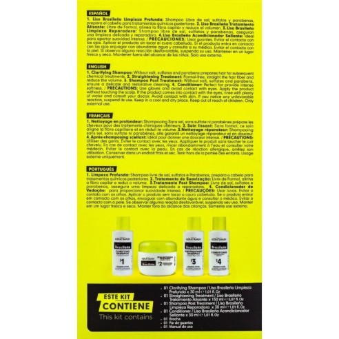 Brazilian Smoothing Kit without formaldehyde Keratinmask -Permanent and straightened -