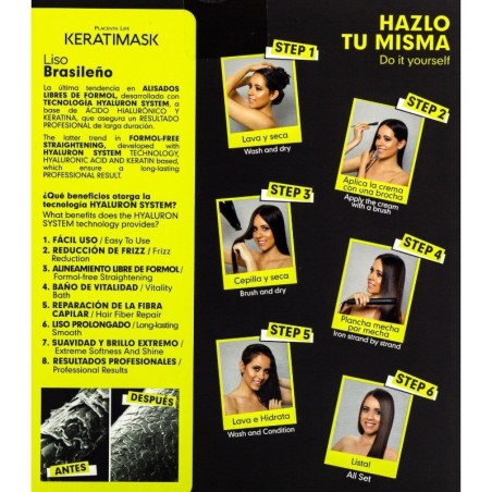Brazilian Smoothing Kit without formaldehyde Keratinmask -Permanent and straightened -