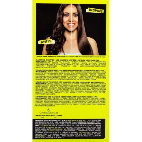 Kit Alisado Brasileño sin formol Keratinmask -Permanentes y alisados -