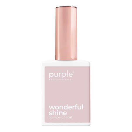 Top Coat Purple Professional Wonderful Shine , 15 ml -Top Coats -Purple Professional