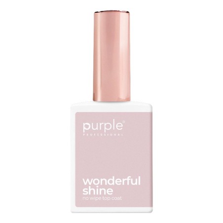 Top Coat Purple Professional Wonderful Shine , 15 ml -Top Coats -Purple Professional
