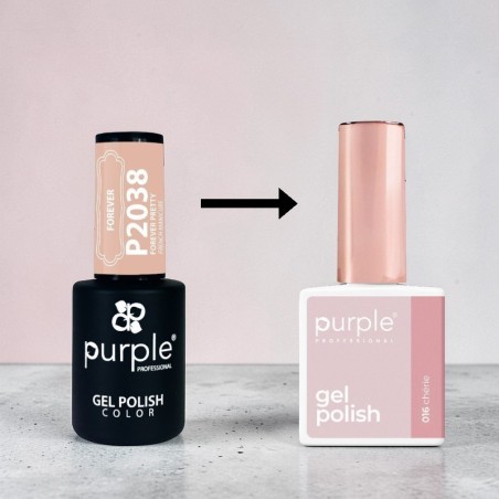Esmalte Gel P.016 Chérie -Vernis semi permanents -Purple Professional