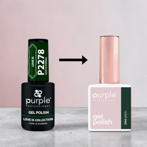 Gel Polish P.044 Pitch -Semi permanent nail polishes -Purple Professional