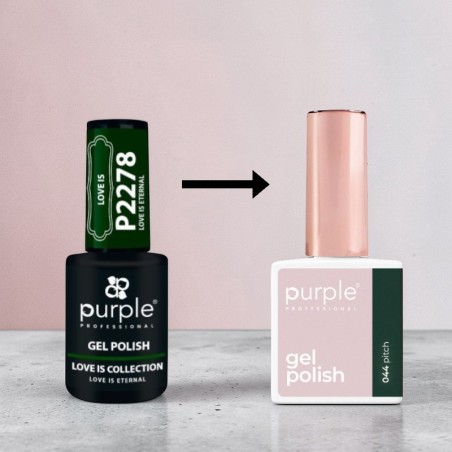 Gel-Nagellack P.044 Pitch -Semipermanenter Emaille -Purple Professional