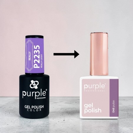 Esmalte Gel P.046 Pulse -Esmalte semi permanente -Purple Professional