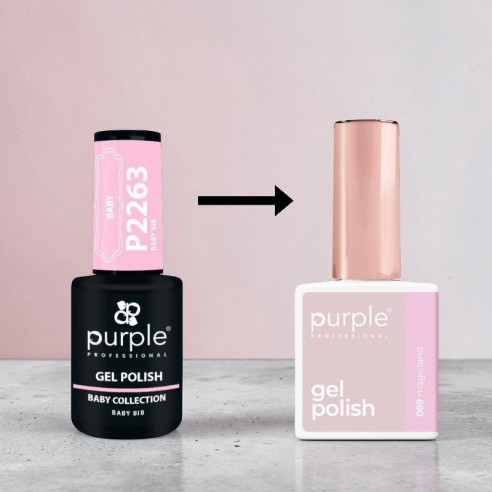 Magicland Gel Nail Polish P.069 -Semi permanent nail polishes -Purple Professional