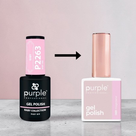 Esmalte em gel Magicland P.069 -Esmalte semipermanente -Purple Professional