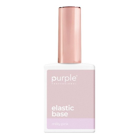 Elastic Base Purple Professional Milky Pink 15ml -Bases e Top Coats -Purple Professional