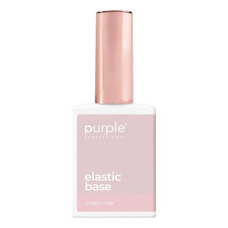 Cream Rose Elastic Base Purple Professional Rose 15 ml -Bases et couches de finition -Purple Professional