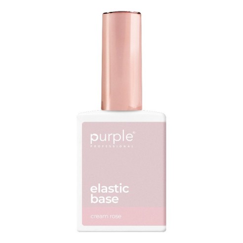 Purple Professional Elastic Base Cream Rose 15ml -Bases y Top Coats -Purple Professional