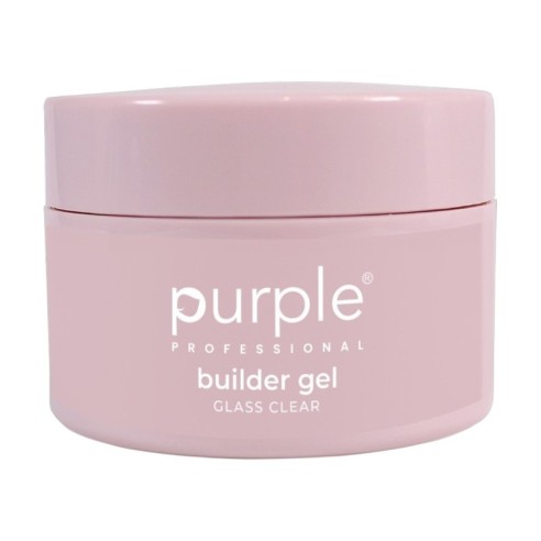 Purple Professional Builder Gel Glass Clear 15g -Ricostruzione e Allungamento Unghie -Purple Professional