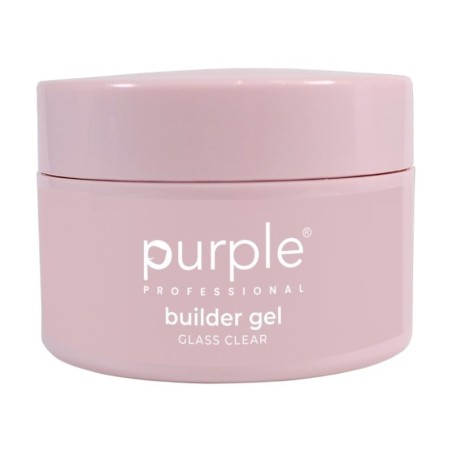 Purple Professional Builder Gel Glass Clear 15g -Ricostruzione e Allungamento Unghie -Purple Professional