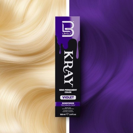 KRAY Tinte semipermanente con aloe vera - Violeta -Direct coloring dyes -L3vel3 2