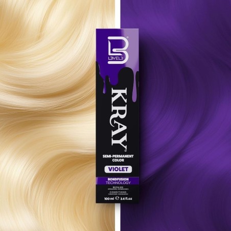 KRAY Tinte semipermanente con aloe vera - Violeta -Direct coloring dyes -L3vel3