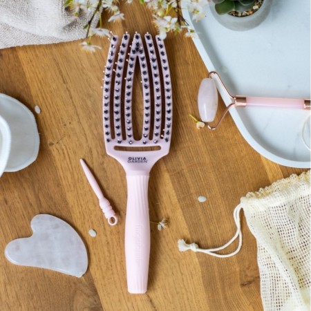 Cepillo Fingerbrush Combo Medium Rosa Olivia Garden -Pinsel -Olivia Garden 2