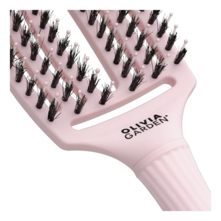 Cepillo Fingerbrush Combo Medium Rosa Olivia Garden -Brosses -Olivia Garden