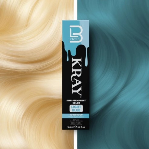 KRAY Tinte semipermanente con aloe vera - Light Blue -Tintes de coloración directa -L3vel3
