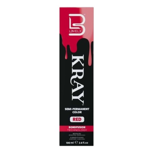 KRAY Semi-permanent hair dye with aloe vera - Red -Direct coloring dyes -L3vel3