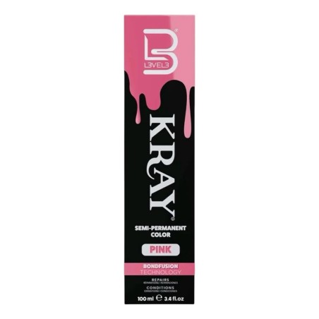 Tinta semipermanente para cabelo KRAY com aloe vera - Pink -Corantes de coloração direta -L3vel3