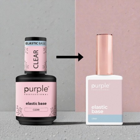 Elastic Base Purple Professional Clear 15 ml -Basi e Top Coat -Purple Professional 2