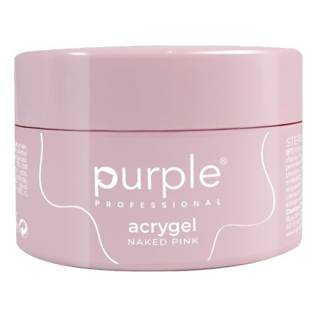 Purple Professional Acrygel Naked Pink 50g -Gel y Acrílico -Purple Professional