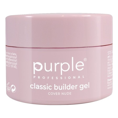 Gel construtor clássico Purple Professional Cover Nude 15g -Construção e Extensão de Unhas -Purple Professional