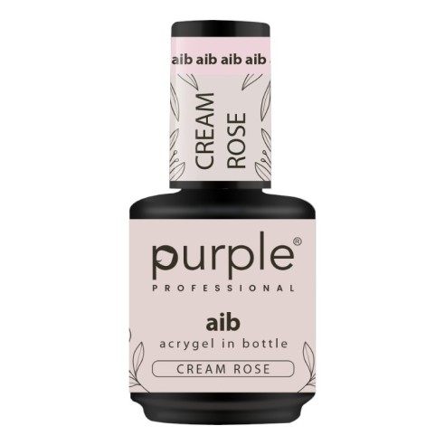 Purple Professional AIB Acrygel in Bottle Cream Rose 15ml -Gel y Acrílico -Purple Professional