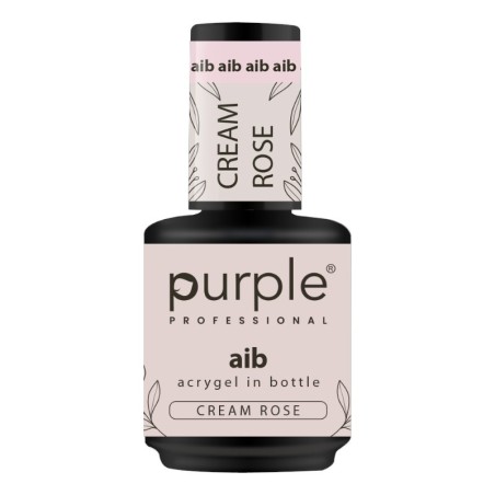 Purple Professional AIB Acrygel in Bottle Cream Rose 15ml -Gel y Acrílico -Purple Professional