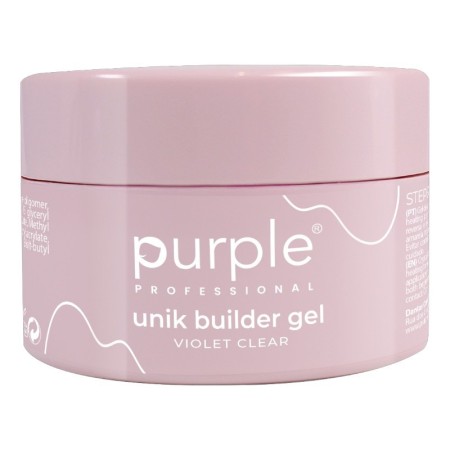 Gel de construction Purple Professional Unik violet Clear moyen 50 g -Construction et extension des ongles -Purple Professional