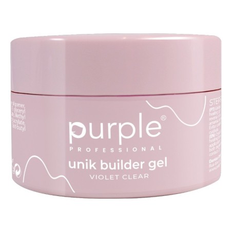 Purple Professional Unik Builder Gel Violett Clear Mittel 50g -Nagelmodellage und Nagelverlängerung -Purple Professional