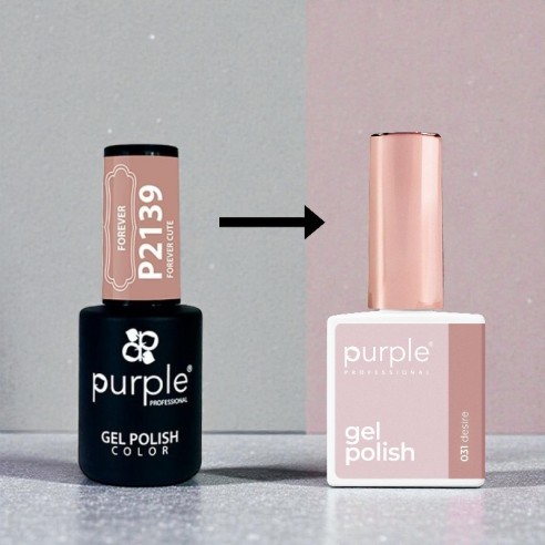 Purple Professional Esmalte Gel P.031 Desire -Esmalte semi permanente -Purple Professional